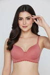 Zivame Padded Regular Wired 3/4th Coverage Tshirt Bra - Faded Rose — thumbnail 2